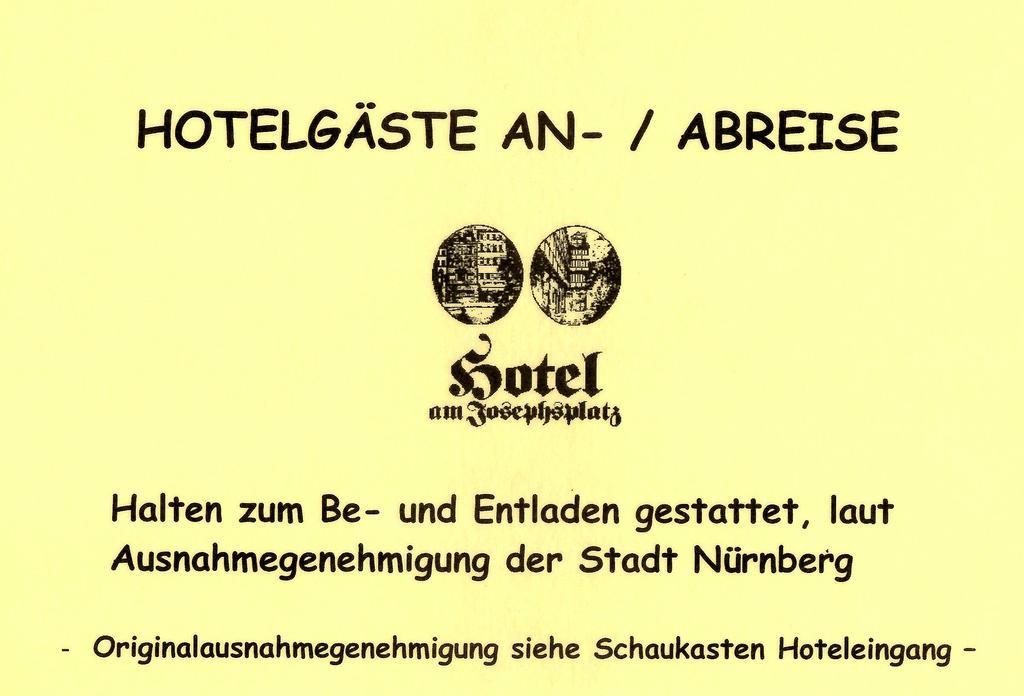 Hotel Am Josephsplatz Nürnberg Exteriör bild